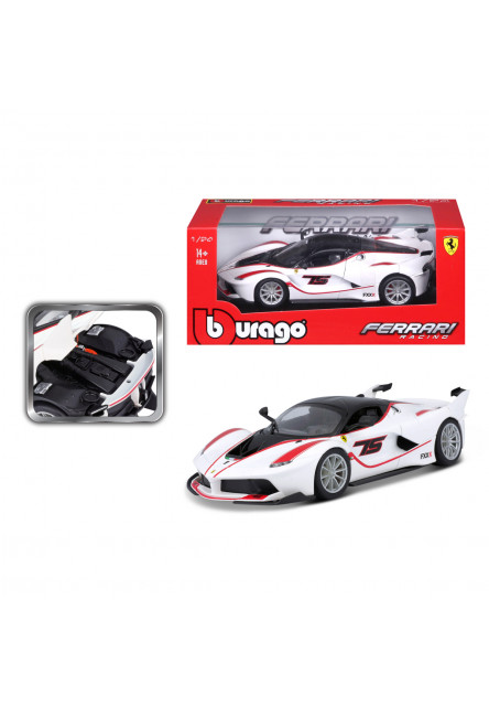 Bburago - RACING, FERRARI FXX K, biela, 1:24