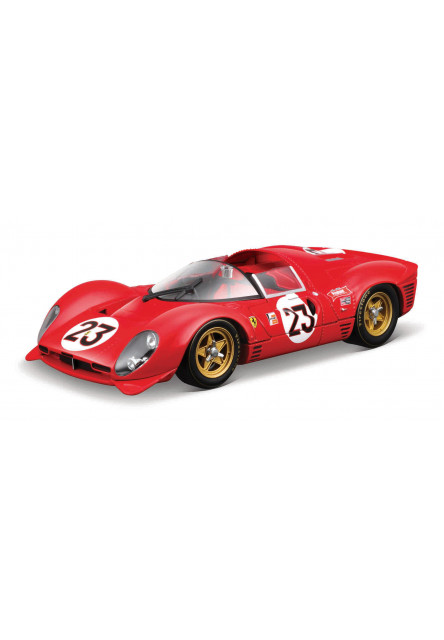 Bburago - RACING, FERRARI, 330 P4 Daytona (1967), červená, 1:24