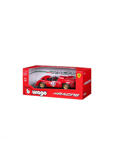 Bburago - RACING, FERRARI, 330 P4 Daytona (1967), červená, 1:24