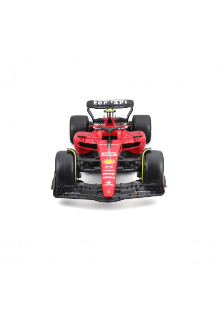 Bburago - FORMULA RACING, F1 Ferrari SF-23 (2023) s figúrkou jazdca, #55 Carlos Sainz, 1:24