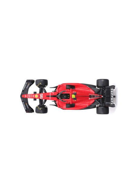 Bburago - FORMULA RACING, F1 Ferrari SF-23 (2023) s figúrkou jazdca, #55 Carlos Sainz, 1:24