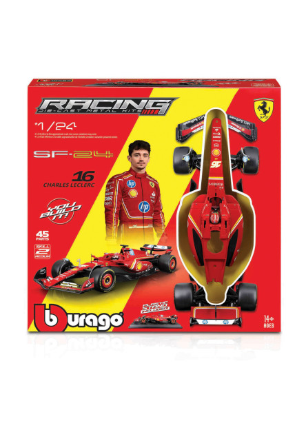 Bburago - RACING MODEL KIT, Formule Ferrari SF24 (2024), #16 Charles Leclerc, 1:24