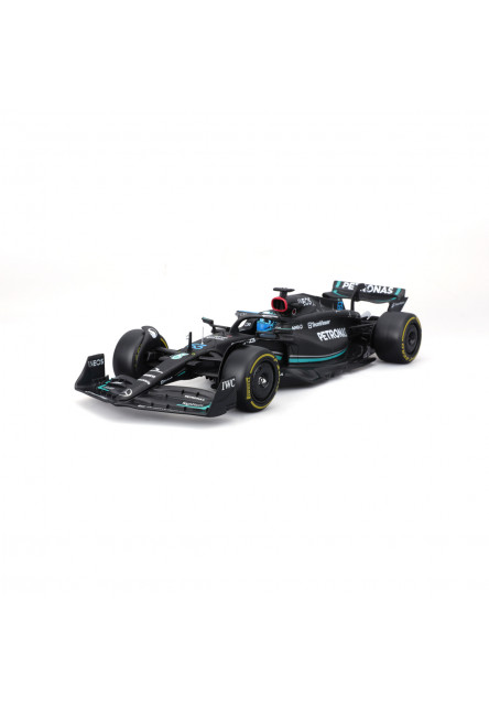 Bburago - RACE F1 v dekoratívnej krabičke, Mercedes-AMG Petronas W14 E (2023), #63 George Russell, 1