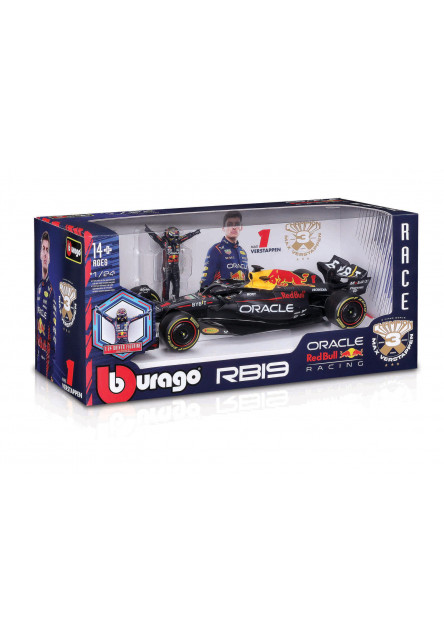 Bburago - RACE Formula F1, Red Bull Racing RB19 (2023), 1 Max Verstappen, 1:24