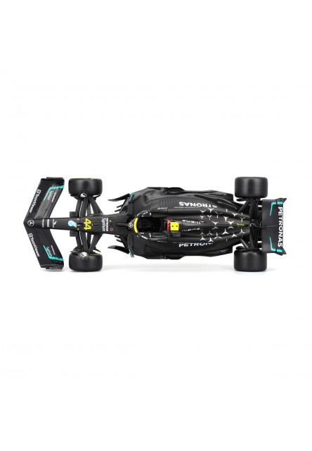 Bburago - RACE Formula 1 s figúrkou jazdca, Mercedes-AMG W14 E Performance (2023) #44 Hamilton, 1:24