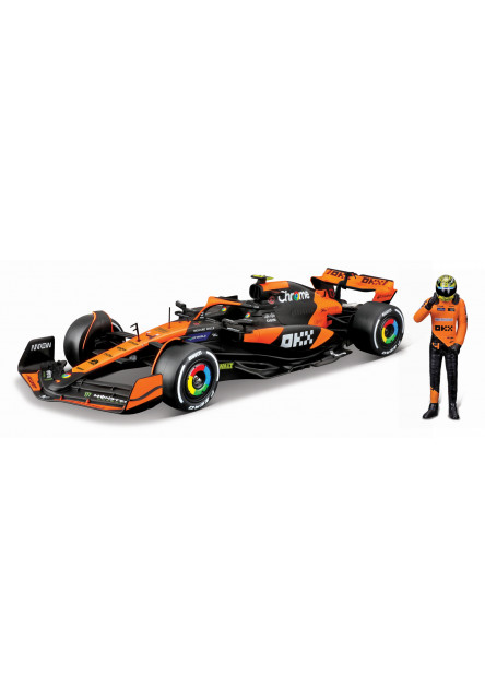 Bburago - RACE Formula F1, McLaren F1 Team MCL38 (2024), 4 Lando Norris, 1:24