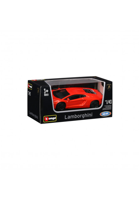 Bburago - Autá Street Fire, Lamborghini, displej 24ks, 1:43, assort