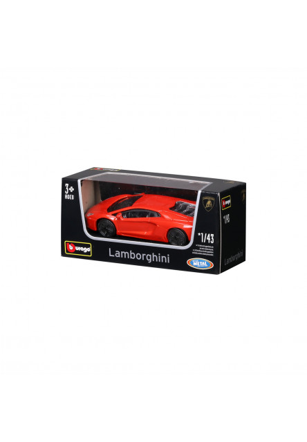 Bburago - Autá Street Fire, Lamborghini, displej 24ks, 1:43, assort