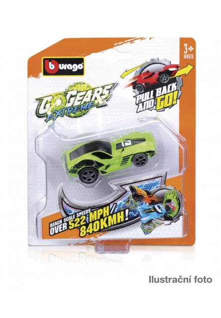 Bburago - GoGEARS EXTREME, Loop set - autíčka, blister, assort