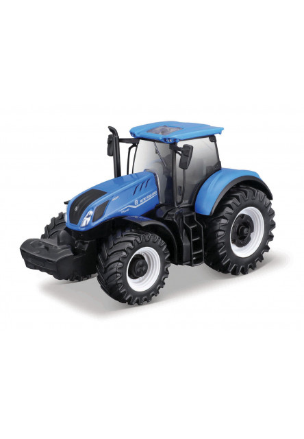 Bburago - FarmLand, Traktor so zotrvačníkom, 10cm, assort