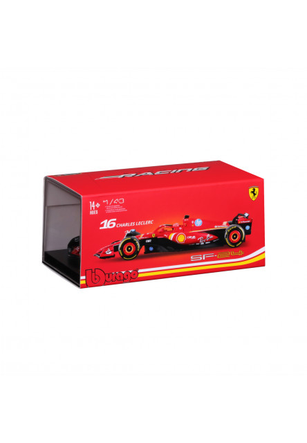 Bburago - RACE Formula F1, Ferrari Scuderia SF-24 (2024), 16 Charles Leclerc, 1:43