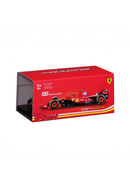 Bburago - RACE Formula F1, Ferrari Scuderia SF-24 (2024), 55 Carlos Sainz, 1:43