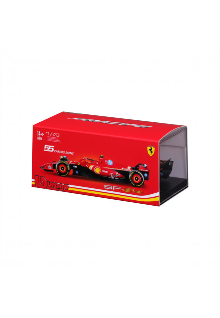 Bburago - RACE Formula F1, Ferrari Scuderia SF-24 (2024), 55 Carlos Sainz, 1:43