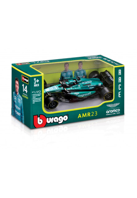 Bburago - RACE Formula F1, Team Aston Martin AMR23 (2023), #18 Lance Stroll, 1:43