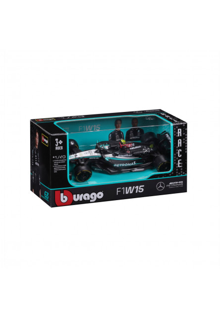 Bburago - RACE Formula F1, Team Mercedes-AMG Petronas W15 (2024), #44 Lewis Hamilton, 1:43