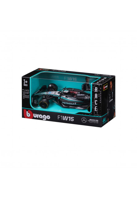 Bburago - RACE Formula F1, Team Mercedes-AMG Petronas W15 (2024), #63 George Russell, 1:43