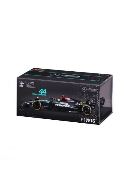 Bburago - RACE Formula F1, Mercedes-AMG Petronas W15 (2024), #44 Hamilton, 1:43