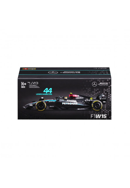 Bburago - RACE Formula F1, Mercedes-AMG Petronas W15 (2024), #44 Hamilton, 1:43