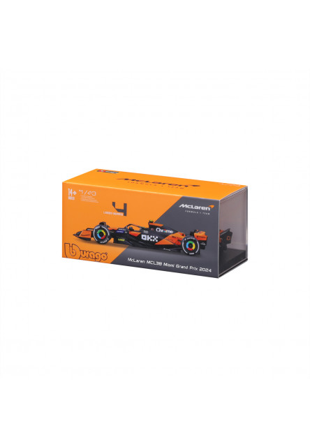 Bburago - RACE Formula F1, McLaren F1 Team MCL38 (2024), 4 Lando Norris, 1:43