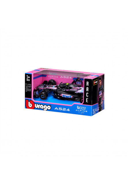 Bburago - RACE Formula F1, BWT Alpine F1 Team A524 (2024), 10 Pierre Gasly, 1:43