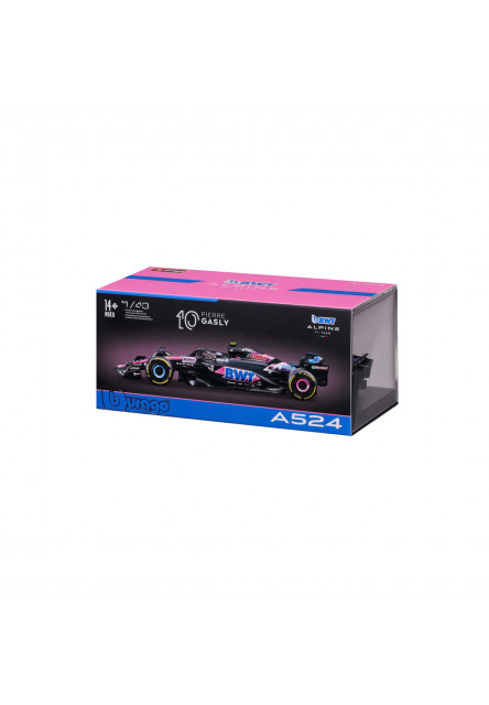 Bburago - RACE Formula F1, BWT Alpine F1 Team A524 (2024), 10 Pierre Gasly, 1:43