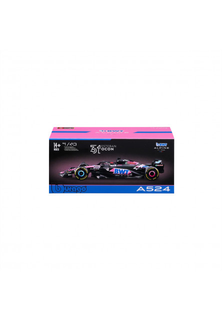 Bburago - RACE Formula F1, Team Alpine A524 (2024), #31 Esteban Ocon, 1:43