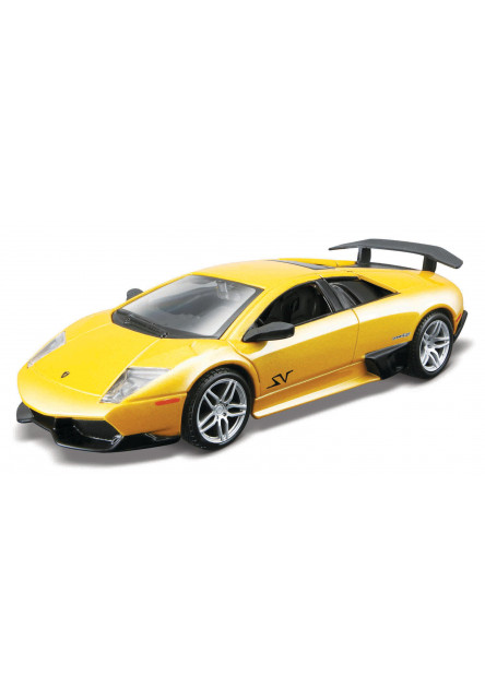 Bburago - Autá HOBBY, Murciélago LP 670-4 SV, žltá metalíza, 1:32