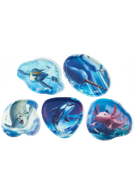 Sada ozdôb na batoh Ergobag Contour Kletties Set - Underwater