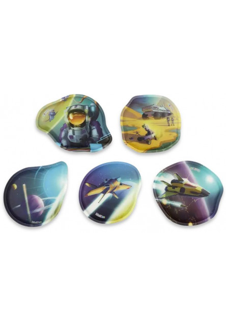 Sada ozdôb na batoh Ergobag Contour Kletties Set - Sky Space