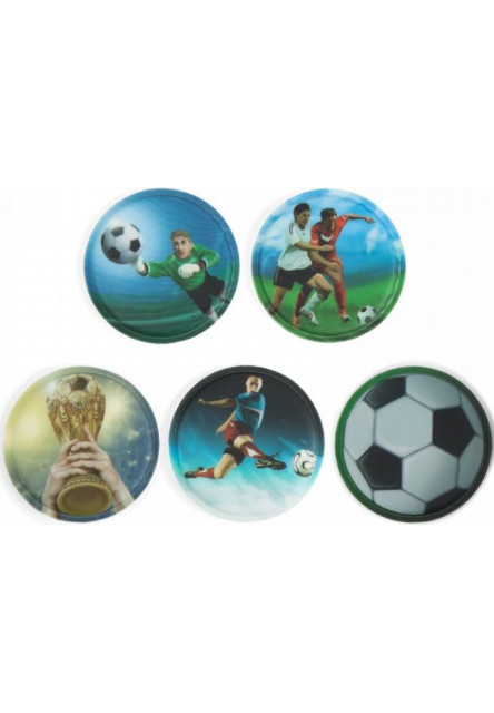 Sada ozdôb na batoh Ergobag Klettie Set - Soccer