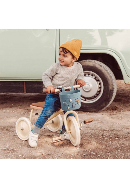 Banwood košík Pin & Ride (Ivory)