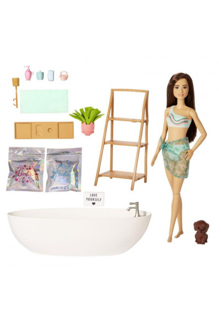 BRB BÁBIKA A KÚPEĽ S MYDLOVÝMI KONFETAMI BRUNETKA