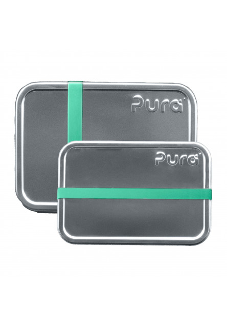 Pura náhradné gumičky na desiatový box (Mint / Moss)