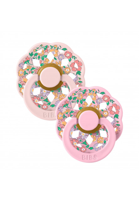 BIBS x Liberty Boheme cumlíky z prírodného kaučuku 2ks - veľkosť 2 (Chloe Meadow Ivory Mix)