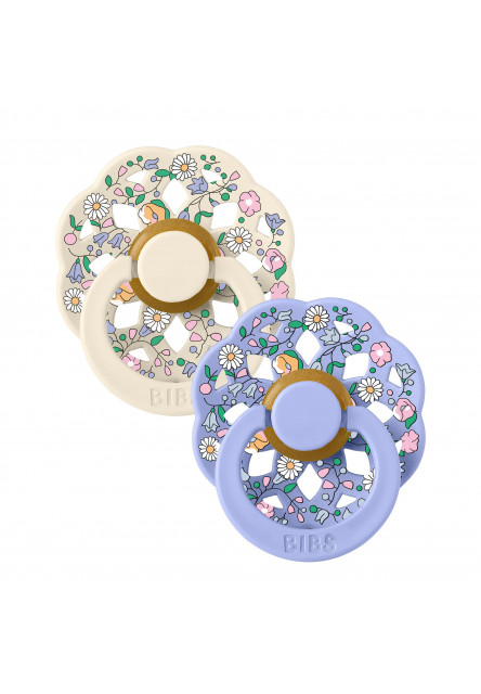 BIBS x Liberty Boheme cumlíky z prírodného kaučuku 2ks - veľkosť 1 (Chloe Meadow Ivory Mix)
