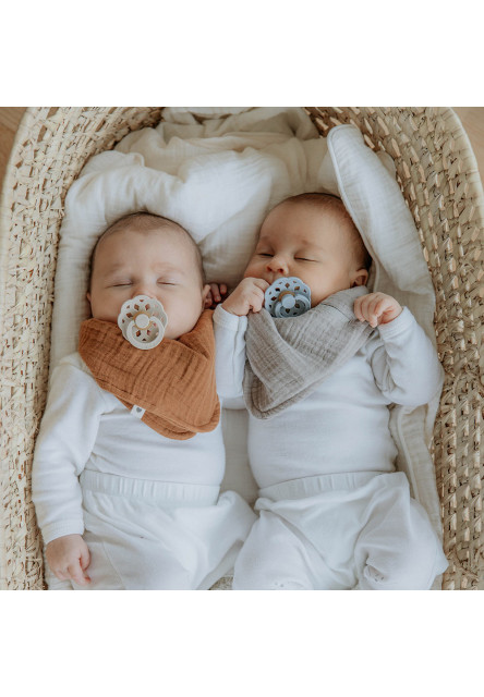 BIBS Boheme cumlíky z prírodného kaučuku 2ks - veľkosť 2 (Baby Pink / Plum)