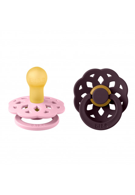 BIBS Boheme cumlíky z prírodného kaučuku 2ks - veľkosť 1 (Baby Pink / Plum)