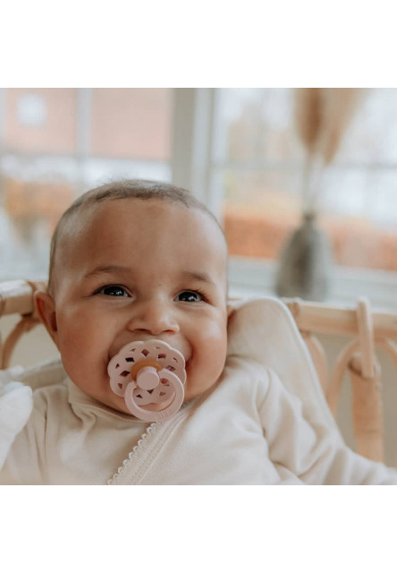 BIBS Boheme cumlíky z prírodného kaučuku 2ks - veľkosť 1 (Baby Pink / Plum)