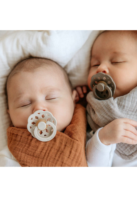 BIBS Boheme cumlíky z prírodného kaučuku 2ks - veľkosť 1 (Bubblegum / Peri)