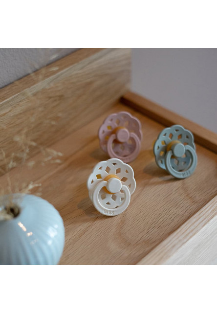 BIBS Boheme cumlíky z prírodného kaučuku 2ks - veľkosť 1 (Ivory / Hush)