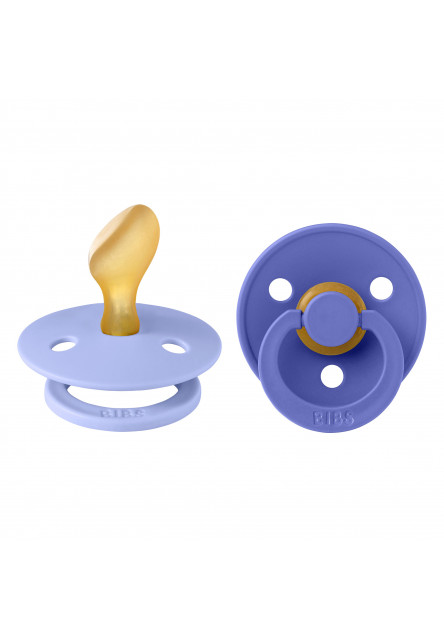 BIBS Colour anatomické cumlíky z prírodného kaučuku 2 ks - veľkosť 2 (Hush / Grape)