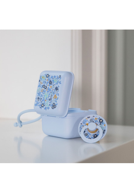 BIBS x LIBERTY krabička na cumlíky (Chloe Meadow Ivory)