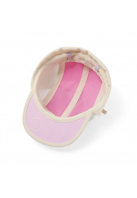 KiETLA FUN FLEUR šiltovka s UV ochranou a ochranou krku - Flower Fuchsia (46 - 49 cm)