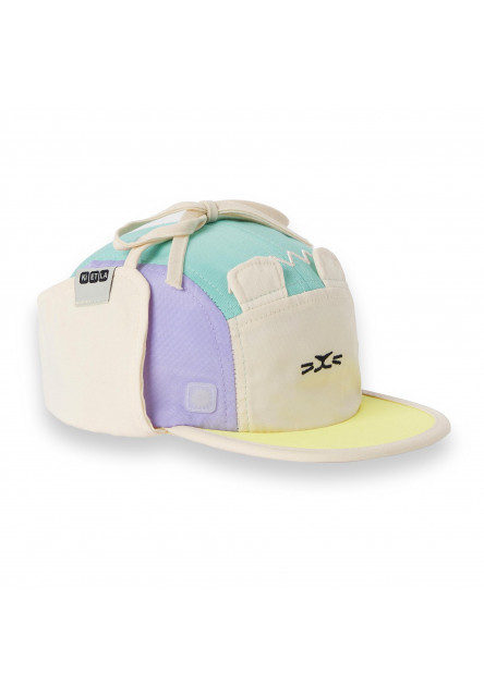 KiETLA FUN LION šiltovka s UV ochranou a ochranou krku - Lion Green (42 - 45 cm)