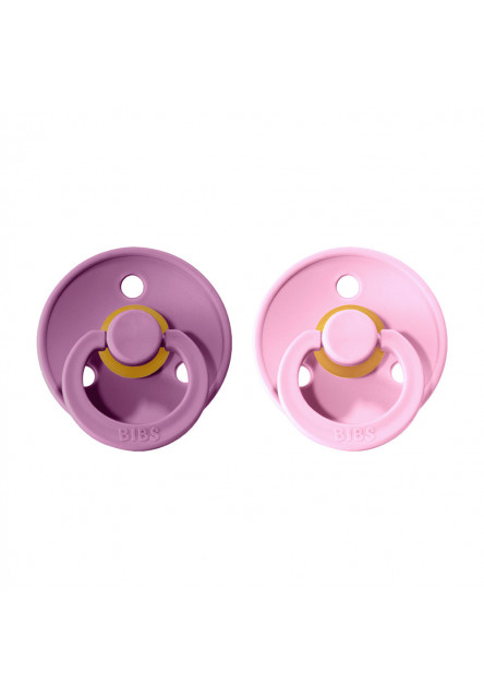 Colour cumlíky z prírodného kaučuku 2ks - veľkosť 2 (Lavender / Baby Pink) BIBS