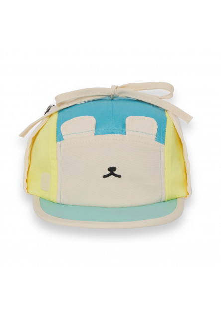 KiETLA FUN OURS‘ON šiltovka s UV ochranou a ochranou krku - Bear Blue (49 - 51 cm)