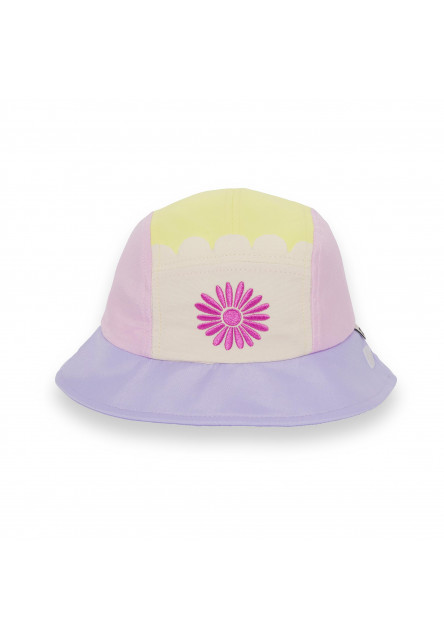 KiETLA FUN FLEUR klobúčik s UV ochranou - Flower Yellow (49 - 51 cm)