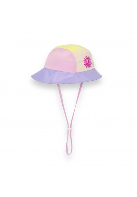 KiETLA FUN FLEUR klobúčik s UV ochranou - Flower Yellow (51 - 53 cm)