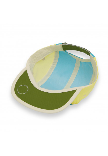 KiETLA ICONIK šiltovka s UV ochranou - Blue Rainbow (53 - 55 cm)