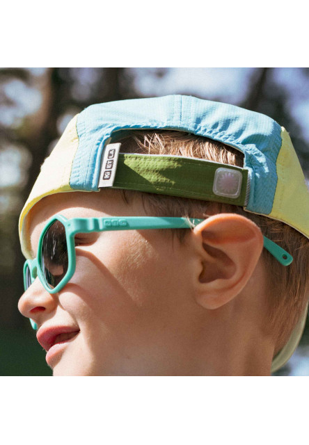 KiETLA ICONIK šiltovka s UV ochranou - Blue Rainbow (55 - 57 cm)